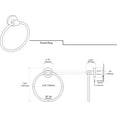 thumbnail image 4 of Gatco 4662 Reveal 6.63" Towel Ring, Chrome, 4 of 4