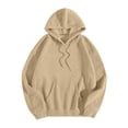thumbnail image 5 of Hoodie for Women Drawstring Pullover Rhinestone Angel Wings Back Print Solid Casual Long Sleeve Hooded Sweatshirt for Daily Fall Winter Wear, 5 of 6