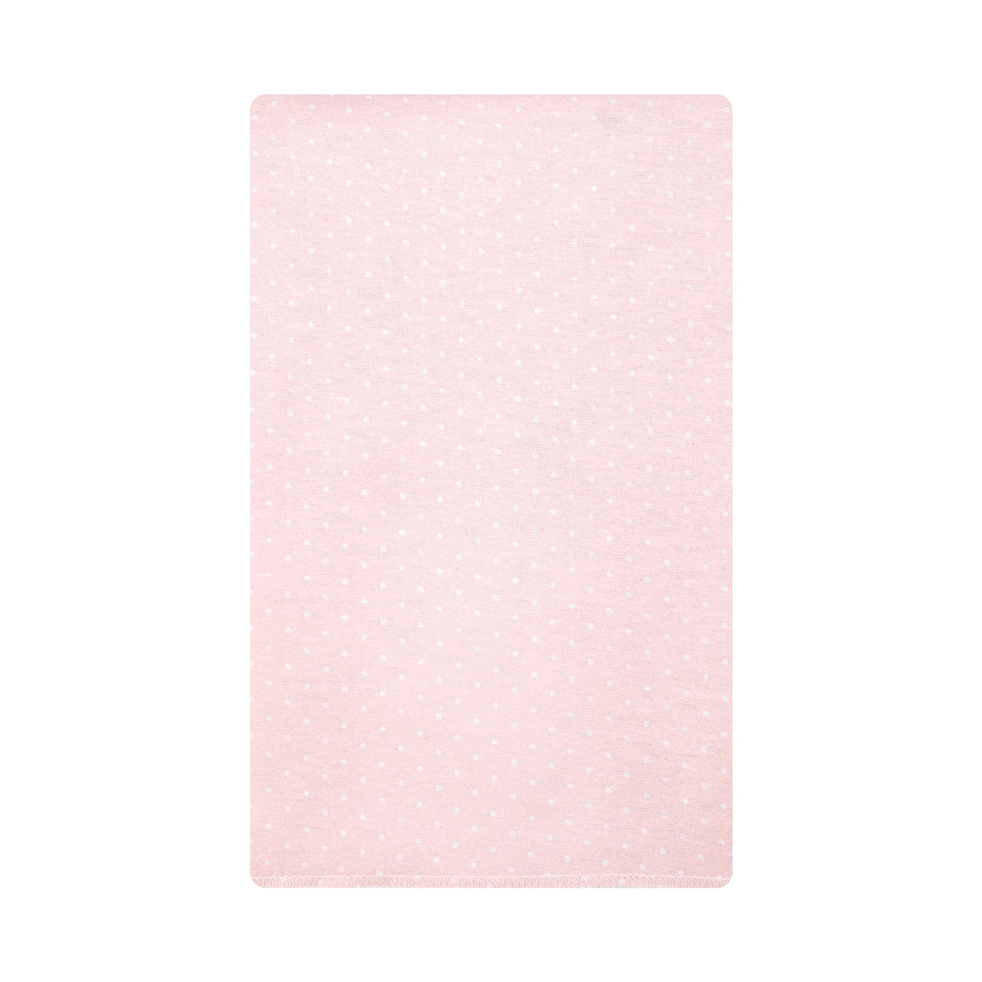 Hudson Baby Unisex Baby Cotton Poly Flannel Burp Cloths, Tiny Rose, One Size