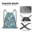 thumbnail image 6 of Kdxio Pirate Marine Animals Print Drawstring Backpack Bag,Waterproof Draw String Back Sack, Gym Drawstring Bags Swim Bag For Unisex, 6 of 9