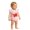 Pink, variant on Baby Girl Romper Featherlight Collared Short Sleeve Ruffled Graphic Print Bodysuit Outdoor Wear Girls Jumpsuit 6 Months-12 Months
