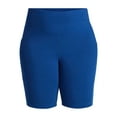 thumbnail image 2 of Terra & Sky Women's Plus Size Bike Shorts with Pocket, Sizes 0X-5X, 2 of 5