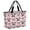 Pink, variant on Cute Bow Cow Beach Bag for Women, Large Breathable Mesh Beach Tote Bag, Pink Buffalo Plaid Farmhouse Cute Animals Sandproof Lightweight Travel Bags for Vacation Picnic Swimming Pool 15.7"x15.7"x9.1"