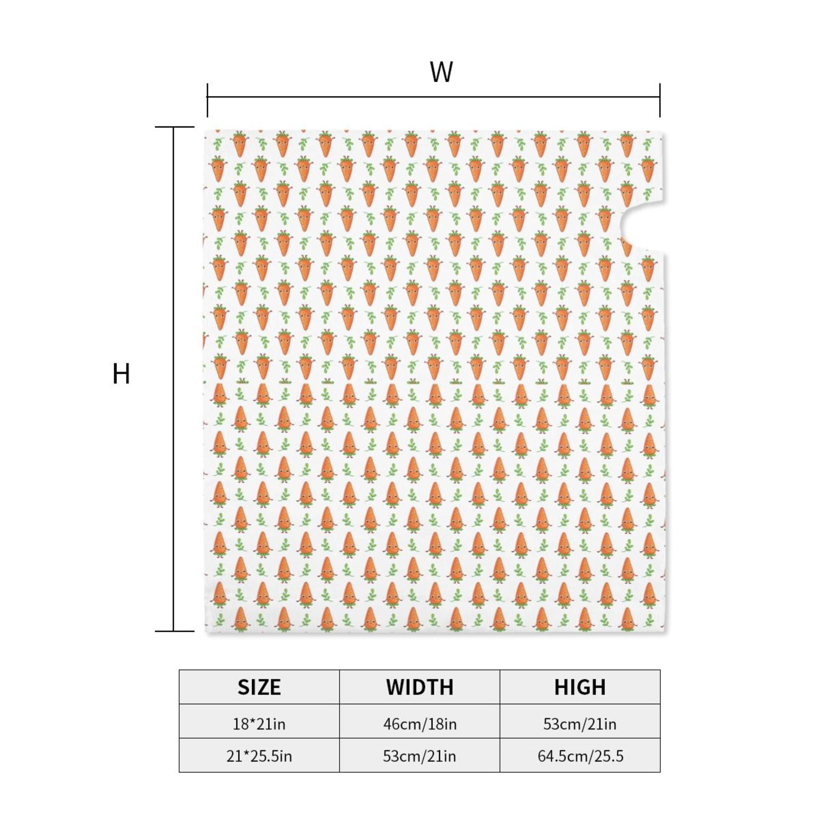 Picia Cute Carrot Print Magnetic Mailbox Cover Standard Size-25.5x21 in