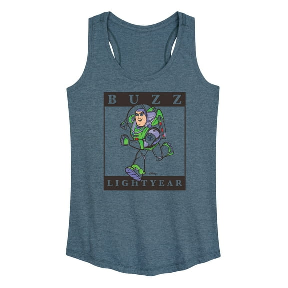 Toy Story 4 - Type Block Buzz - Women's Racerback Tank Top