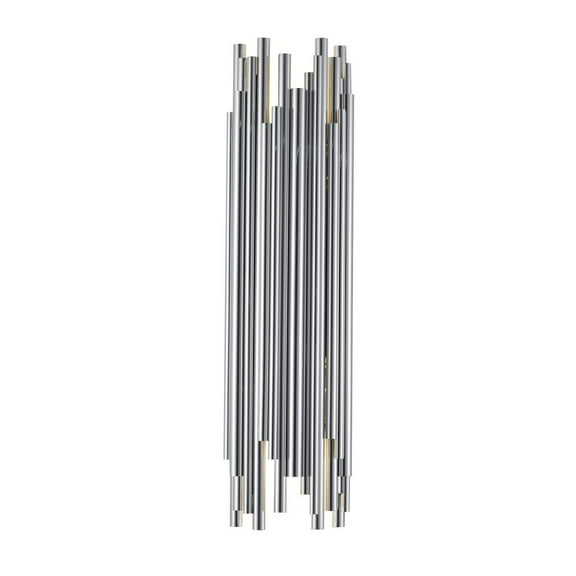 Bethel International LED Wall Sconce Shiny Nickel Stainless Steel