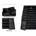 thumbnail image 5 of Little Donkey Andy Men's Lightweight Warm Puffer Vest Thermal Golf Sleeveless Jacket for Outdoor Hiking Travel Casual Jet Black M, 5 of 7