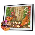 thumbnail image 1 of 5D pollo mosaico diamante pintura dibujo completo redondo taladro DIY arte artesanía Likrtyny decoración de arte, 1 of 9