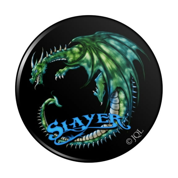 Dragon Slayer Fantasy Gaming Kitchen Refrigerator Locker Button Magnet