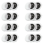Acoustic Audio CS-IC83 Flush Mount In Ceiling Speakers with 8" Woofers 8 Pair