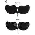 thumbnail image 6 of PULLIMORE 2 Pairs Women's Push Up Invisible Bras Breathable Self-Adhesive Backless Bras Drawstring Chest Stickers (Cup D, Black+Skin), 6 of 10