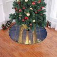 thumbnail image 2 of FMSHPON Beautiful Brooklyn Bridge Xmas Christmas Tree Skirt Stand Mat for Holiday Party Decoration Indoor Outdoor 48 inches, 2 of 3