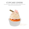 thumbnail image 6 of Paper Cups 100 Pcs Cupcake Liners Oil Set Lining Muffin White, 6 of 6