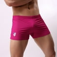 thumbnail image 2 of Finelylove Mens Casual Shorts Flat Front Flat Front Slim Straight Solid Walking Hot Pink M, 2 of 8