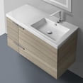 thumbnail image 6 of Nameeks ACF ANS45-GLOSSY WHITE New Space 40" Wall Mounted Offset Single Basin Vanity Set -, 6 of 7