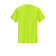 thumbnail image 2 of Port & Company Men's Tall 50/50 Cotton/Poly T Shirt with Pocket LT Safety Green, 2 of 4