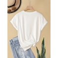 thumbnail image 2 of 1pc Women'S Casual "Prosecco Mood" Letter Print T-Shirt, Round Neck, Regular Length - All Seasons Fashion Top, 2 of 5