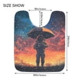 thumbnail image 5 of Yayeee Bath Rugs for Bathroom Floor Set of 2 Non Slip Fluffy Soft Absorbent Mat, Astronaut at Dawn, 5 of 7