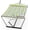 Light blue & green stripes, variant on Portable Hammock with Stand & Carry Bag, Heavy Duty 450Lb Capacity, Quilted Polyester & Net Design, for Indoor & Outdoor Use, Light blue & Green Stripes