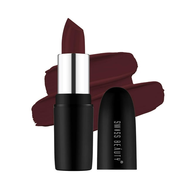 2X Swiss Beauty Pure Matte Rouge à Lèvres, 3,8 g Chacun (Brun Murphy)