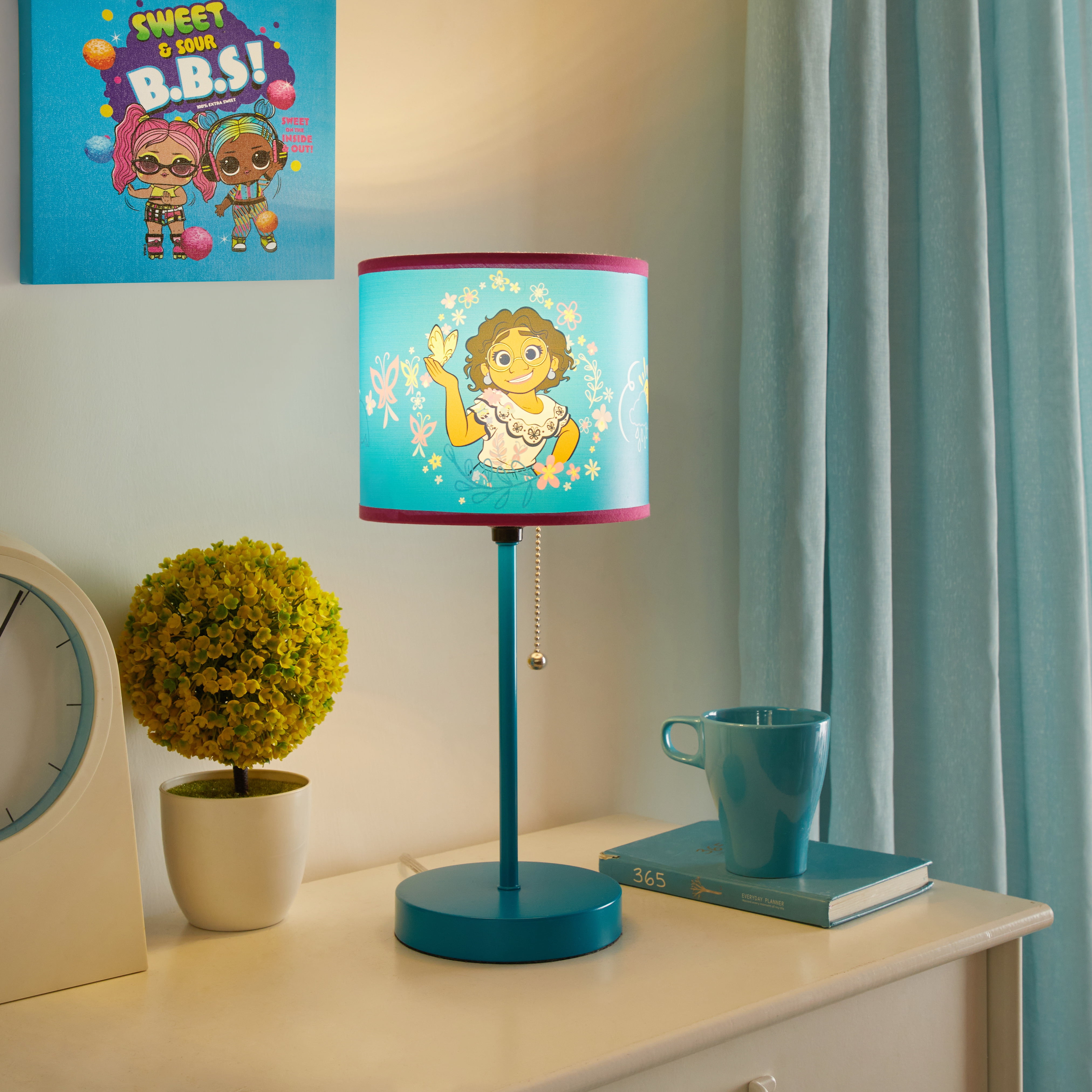Atlas Ondergeschikt gemak Disney Encanto Metal Stick Table Lamp for Children's Room Décor, Blue -  Walmart.com