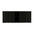 thumbnail image 2 of FM FURNITURE Winslow Wall Cabinet Two Shelves Engineered Wood Black, 2 of 8