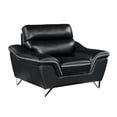 thumbnail image 2 of Titan Furnishings 36" Modern Leather Upholstered Chair in Black, 2 of 16