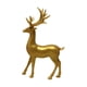 thumbnail image 4 of Estatua de alce, figura de ciervo, elegante escultura decorativa de animal, artesanía artística para sala de estar, gabinete, cafetería, decoración de Oro de pie, 4 of 9