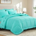 thumbnail image 4 of RUIKASI 5 Pieces Turquoise Twin Bed Comforter Set with Sheets - Bed in a Bag with Comforter and All Season Sheets, Pillowcases, 4 of 4