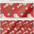 thumbnail image 2 of Soimoi Cotton Voile Fabric Leaves & Daisy Floral Printed Craft Fabric by the Yard 42 Inch Wide, 2 of 7