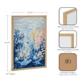 thumbnail image 6 of Kate and Laurel  Underwater Ocean Landscape Framed Wall Art by The Creative Bunch Studio, 12x16 Natural, Tropical Coral Reef Art for Wall, 6 of 7