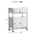 thumbnail image 6 of Hironpal Salon Rolling Cart with Wheels, Mobile Beauty Trolley with Drawers for Salon, Beauty, Spa, White, 6 of 8