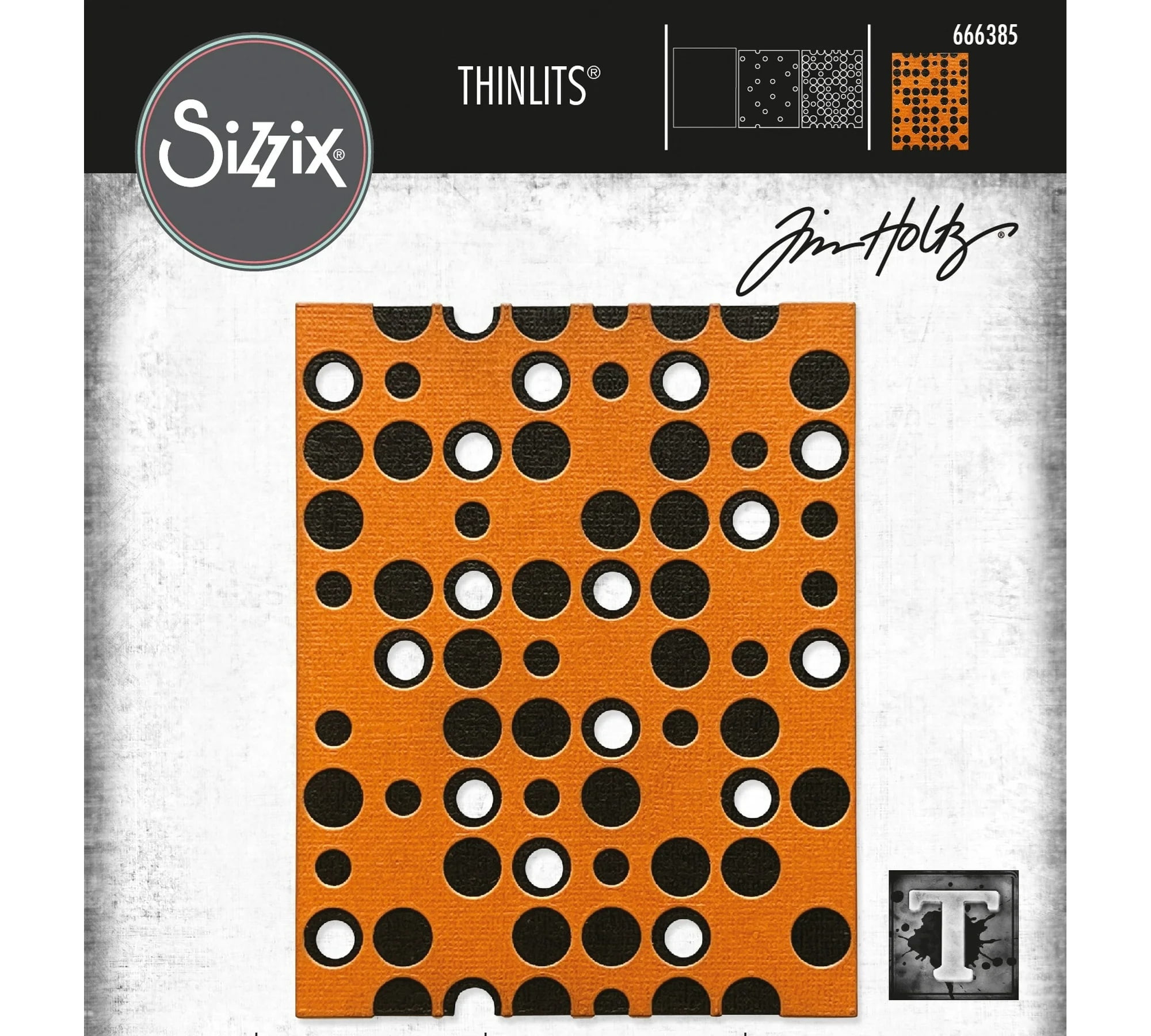 Sizzix Bigz Die W/A2 Texture Fades Folder By Tim Holtz