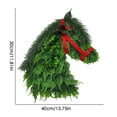 thumbnail image 2 of ​​GiLiling 1:1 Realistic Horse Head Wreath with Lifelike Details​​ | Striking Equestrian-Themed Decor for Courtyard Gates, Window Displays, and Equestrian-Inspired Holiday Ornamentation, 2 of 2
