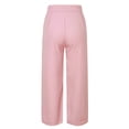 thumbnail image 6 of Yindaity Jeans for Women Wide Leg Jeans for Women High Waisted Straight Leg Stretchy Cropped Denim Pants with Pockets Jean Pink,S, 6 of 6