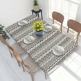thumbnail image 2 of Table Cover Rectangular Waterproof Oil-Proof Modern Zig Zag Tablecloth s 4FT Fit Bohemian Geometric, 2 of 5
