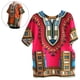 thumbnail image 5 of Camiseta africana dashiki para hombre y mujer, estilo tradicional colorido y clásico para festivales. Talla única, 5 of 7