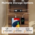 thumbnail image 2 of Biemlerfn End Table with Charging Station, Narrow Side Table for Living Room, Sofa Side Table with 3 Drawer and Storage Cabinet, Small Nightstand for Home Office, 2 of 8
