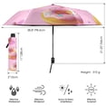thumbnail image 3 of FORMRS Travel Umbrella Folding Auto Open Close Windproof Rain UV Protection, Cartoon Doughnuts, 3 of 8