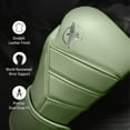 thumbnail image 2 of Hayabusa T3 Kanpeki Leather Boxing Gloves Men and Women for Training Sparring Heavy Bag and Mitt Work - Summer Moss Green, 14oz, 2 of 6