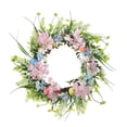 thumbnail image 2 of Xihbxyly Corona de Pascua, Decoración de Conejo Primaveral, Detalles de Flores Artificiales, Decoración de Jardín Al Aire Libre, Decoración Festiva para El Hogar, Versátil Adorno de Pared, Tamaño 50, 2 of 7