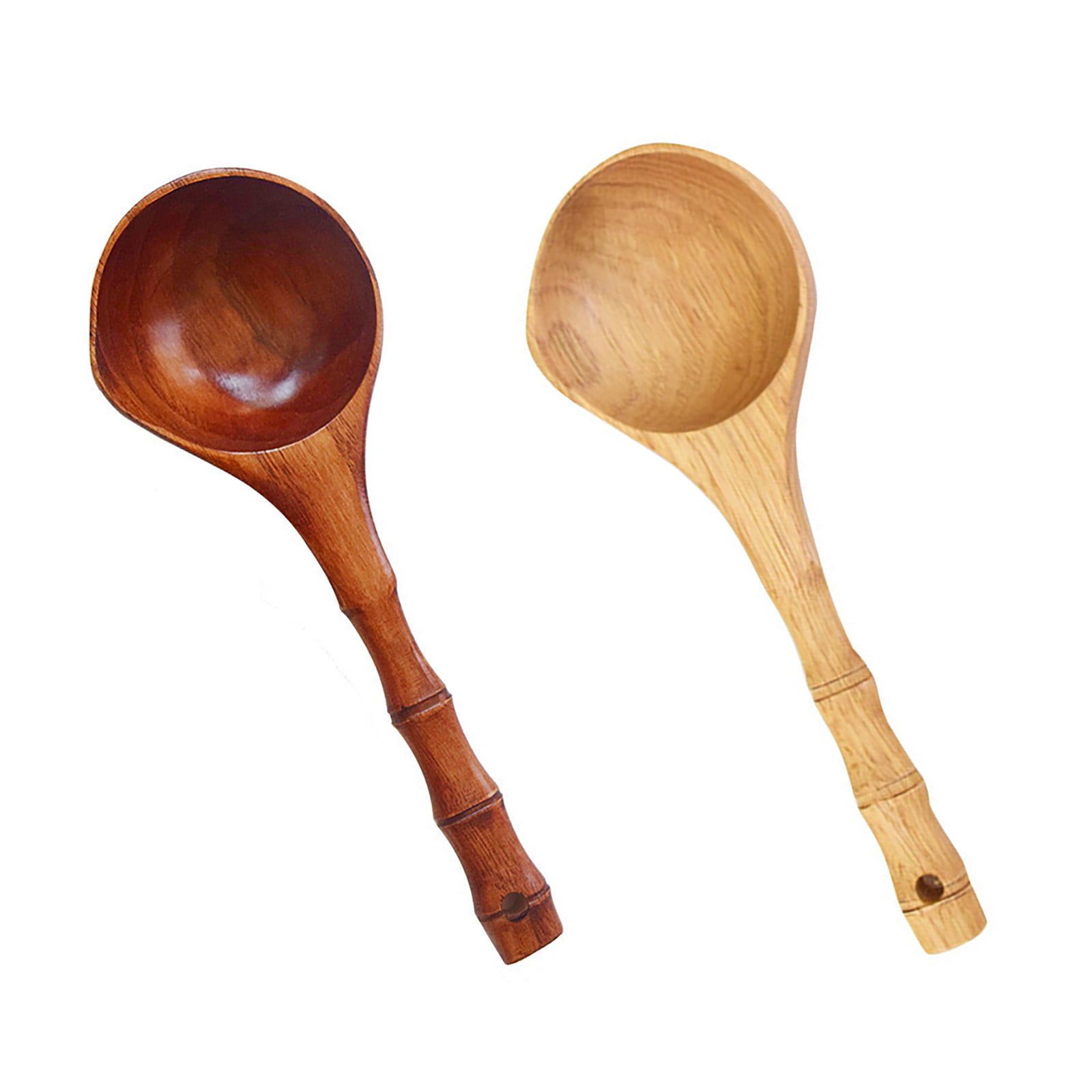Long Handle Ellipse Cooking Supplies Soup Spoons Wooden Spoons Kitchen Utensil