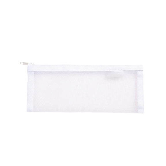 Orangide Mesh Pencil Case Clear Zippered Stationery Bag for Students Lightweight Portable Pouch for Sch/ool Office Supplies
