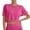 Hot Pink, variant on Liyamei Girls Crop Tops Summer Short Sleeve Round Neck T Shirts Basic Tee for Kids Size 10-11 years
