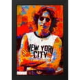 thumbnail image 2 of Stephen Chambers 17x24 Black Modern Wood Framed Wall Art Titled - John Lennon Nyc 5, 2 of 6
