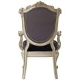 thumbnail image 5 of ACME Chantelle Arm Chair (Set-2) in Silver Gray Silk Fabric & Antique Platinum, 5 of 5