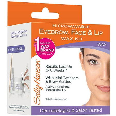 Microwavable Eyebrow, Lip and Face Wax, 0.31 Oz (Best Wax For Face Hair Removal)