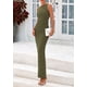 thumbnail image 4 of Vestido Midi PRETTYGARDEN para Mujer Verano 2025 Sin Mangas con Fruncido, 4 of 8