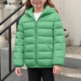 thumbnail image 2 of MKOSPLRT Kids Boy Girl Winter Hooded Puffer Jackets Coats Light Weight Padded Outerwear Full Zip Quilted Coats with Pocket 4-14Y, 2 of 9
