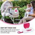 thumbnail image 3 of CRAFTHROU Travel Baby Wipes Container Pink Portable Storage for 1Pack, 3 of 8